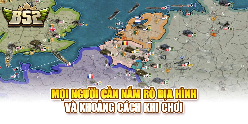 Mọi người cần nắm rõ địa hình và khoảng cách khi chơi