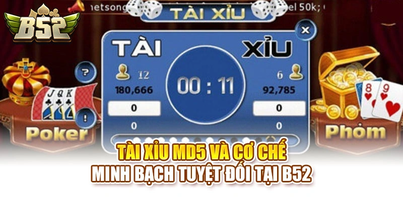 Tài Xỉu MD5 Và Cơ Chế Minh Bạch Tuyệt Đối Tại B52