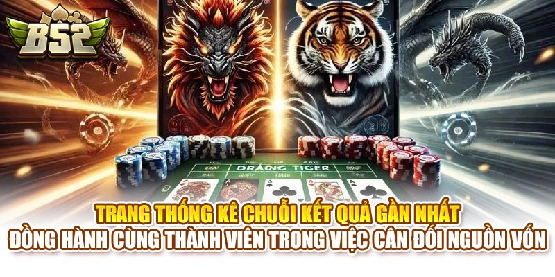 Trang thống kê chuỗi kết quả gần nhất đồng hành cùng thành viên trong việc cân đối nguồn vốn