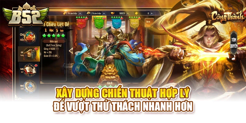 Xây dựng chiến thuật hợp lý để vượt thử thách nhanh hơn